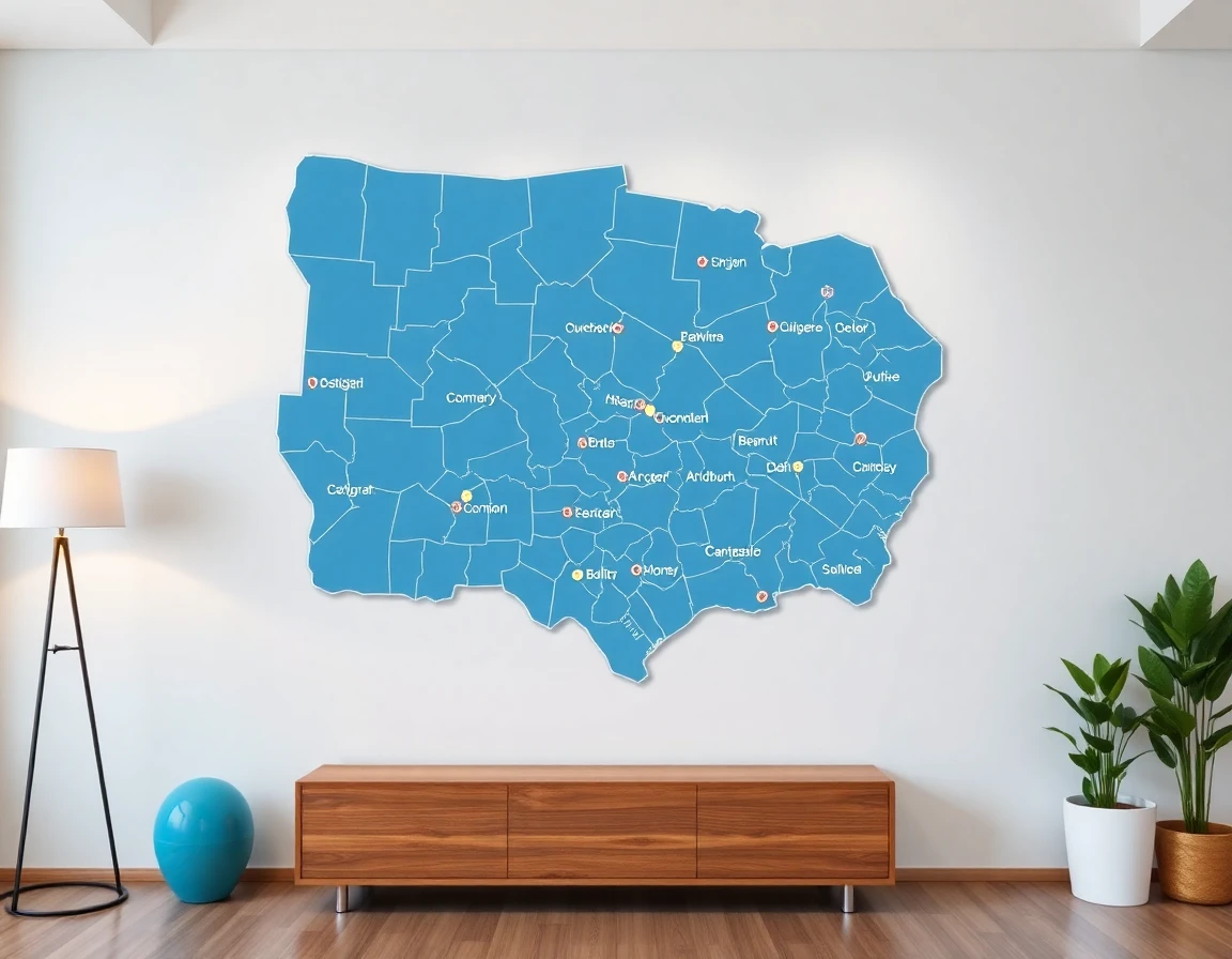 Hvac Service Areas Map